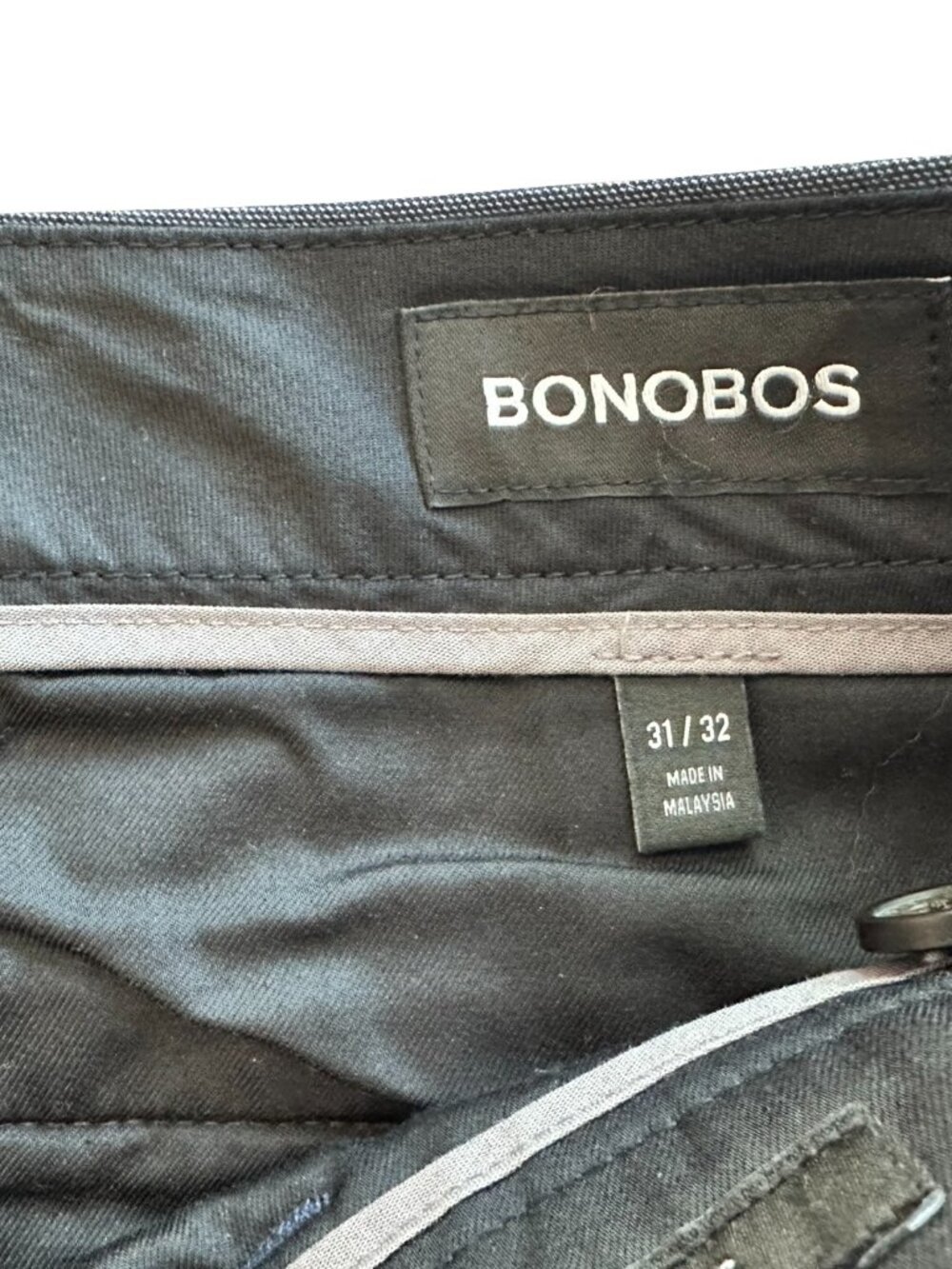 Bonobos Monday Pants Mens 31x32 Navy Straight Leg Stretch Tailored Dress Slacks - Picture 4 of 10